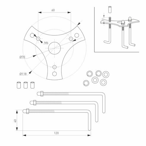 Светильник LGD-STEM-BOLL-H900-10W Warm2700 (GR, 185 deg, 230V) (Arlight, IP65 Металл, 3 года)
