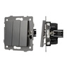 Механизм выключателя трехклавишный непроходной SWT-MK03-PL-GR-V (250V, 10A) (Arlight, -)