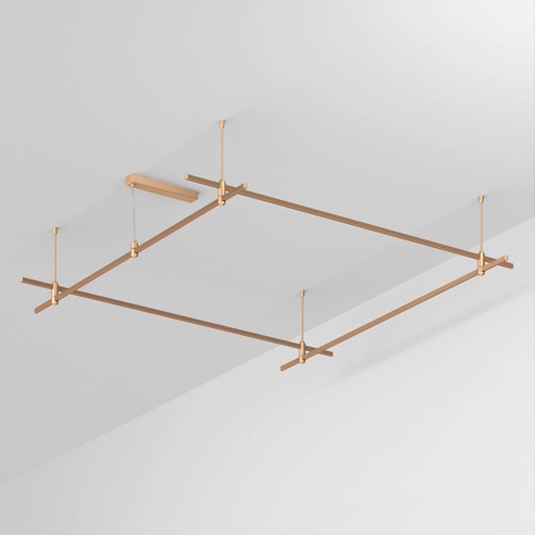 Трек ART-APRIORI-QUADRAT-ROD-400-2000x2000 (GD) (Arlight, IP20 Металл, 3 года)