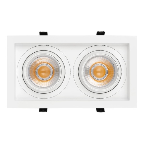 Светильник MS-VORTEX-BUILT-S250x140-2x30W Warm3000 (WH-WH, 30 deg, 230V) (Arlight, IP20 Металл, 5 лет)