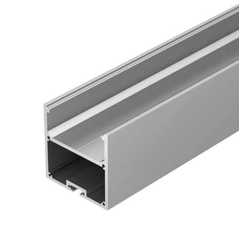 Профиль с экраном SL-LINE-5050-2500 ANOD+OPAL (Arlight, Алюминий)