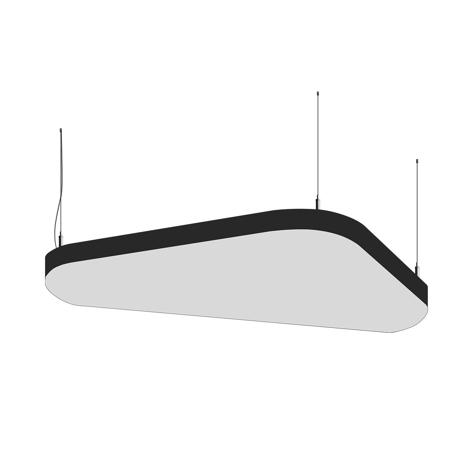Cветодиодный фигурный светильник MS-SOFT TRIO Трингл 1800mm 180W 3000/4000/6000K