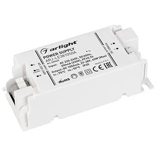 Блок питания ARJ-LE381050A (40W, 1050mA, PFC) (Arlight, IP20 Пластик, 3 года) - изображение товара