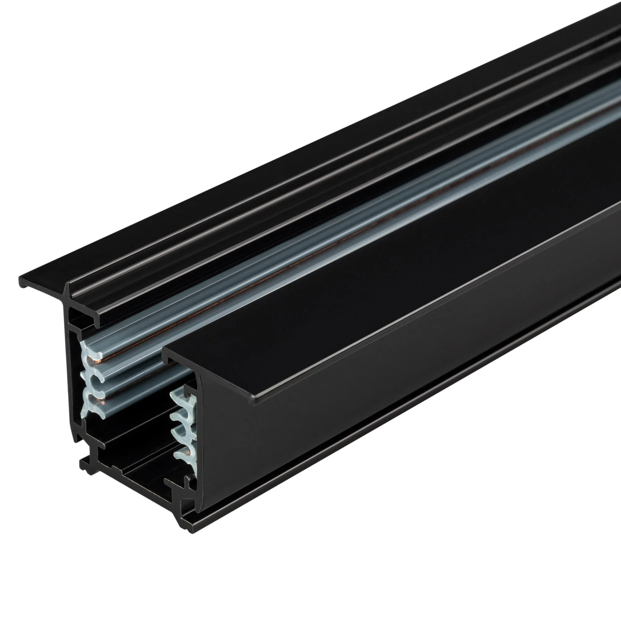 Трек встраиваемый LGD-4TR-TRACK-F-1000-BK-M (C) (Arlight, IP20 Металл, 3 года) - изображение товара