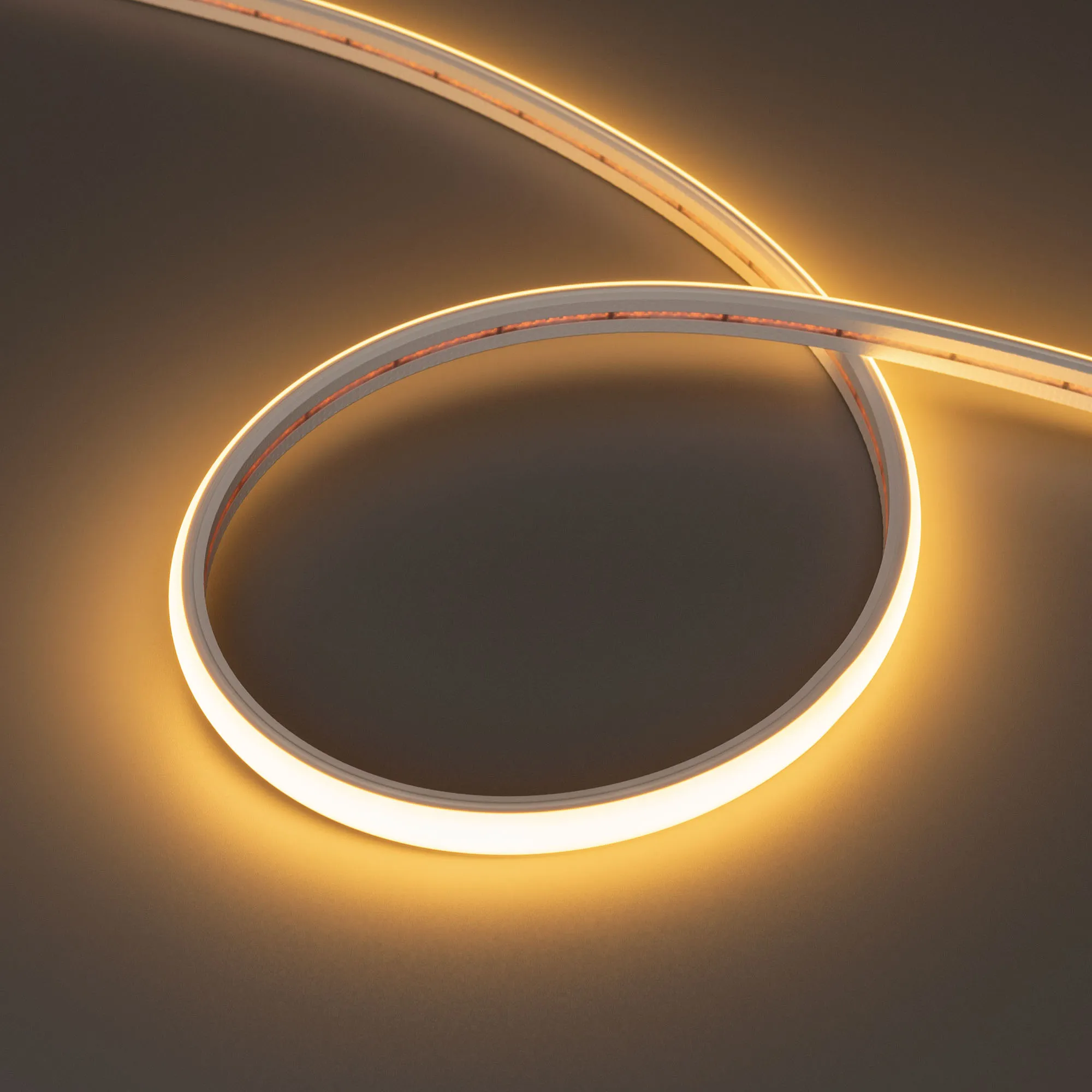 Лента светодиодная герметичная MOONLIGHT-TOP-X320-11x7mm 24V Warm2700 (10 W/m, IP65, CSP, 5m, wire x2) (Arlight, Силикон) - изображение товара