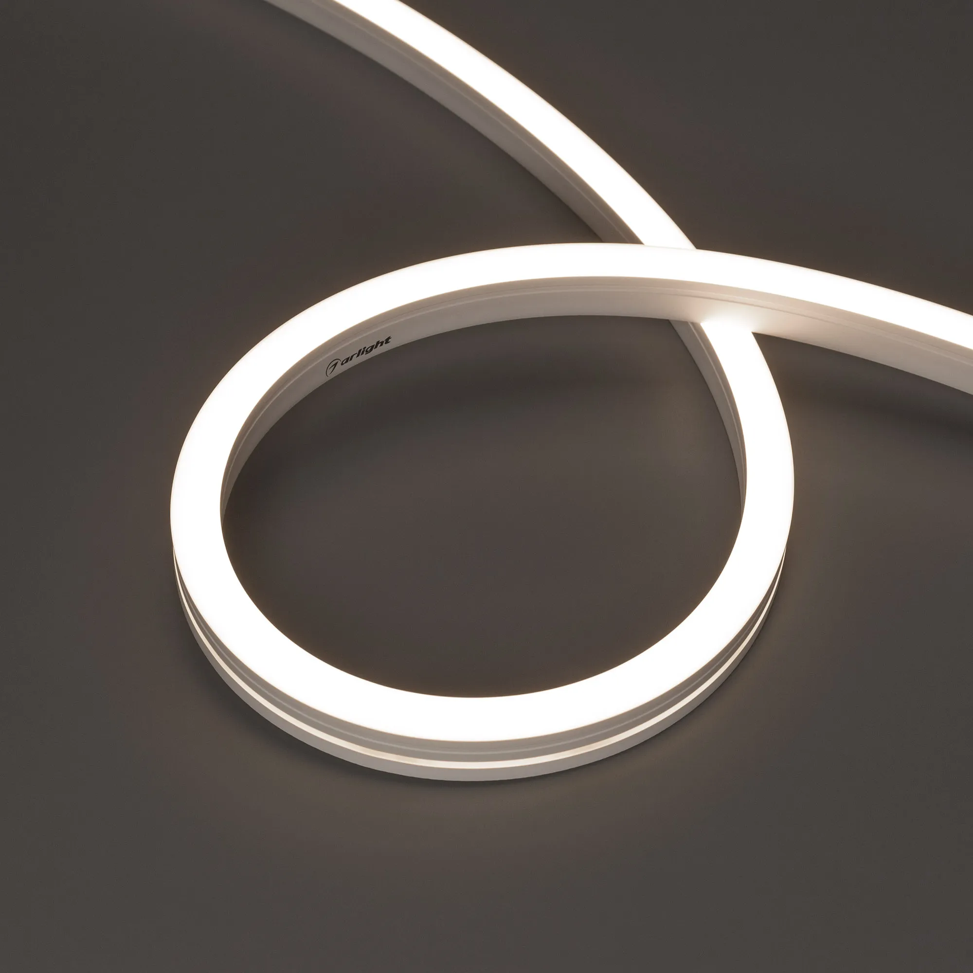 Лента светодиодная герметичная MOONLIGHT-SIDE-A140-12x17mm 24V Day4000 (9.6 W/m, IP67, 5m, wire x2) (Arlight, Вывод боковой, 3 года)