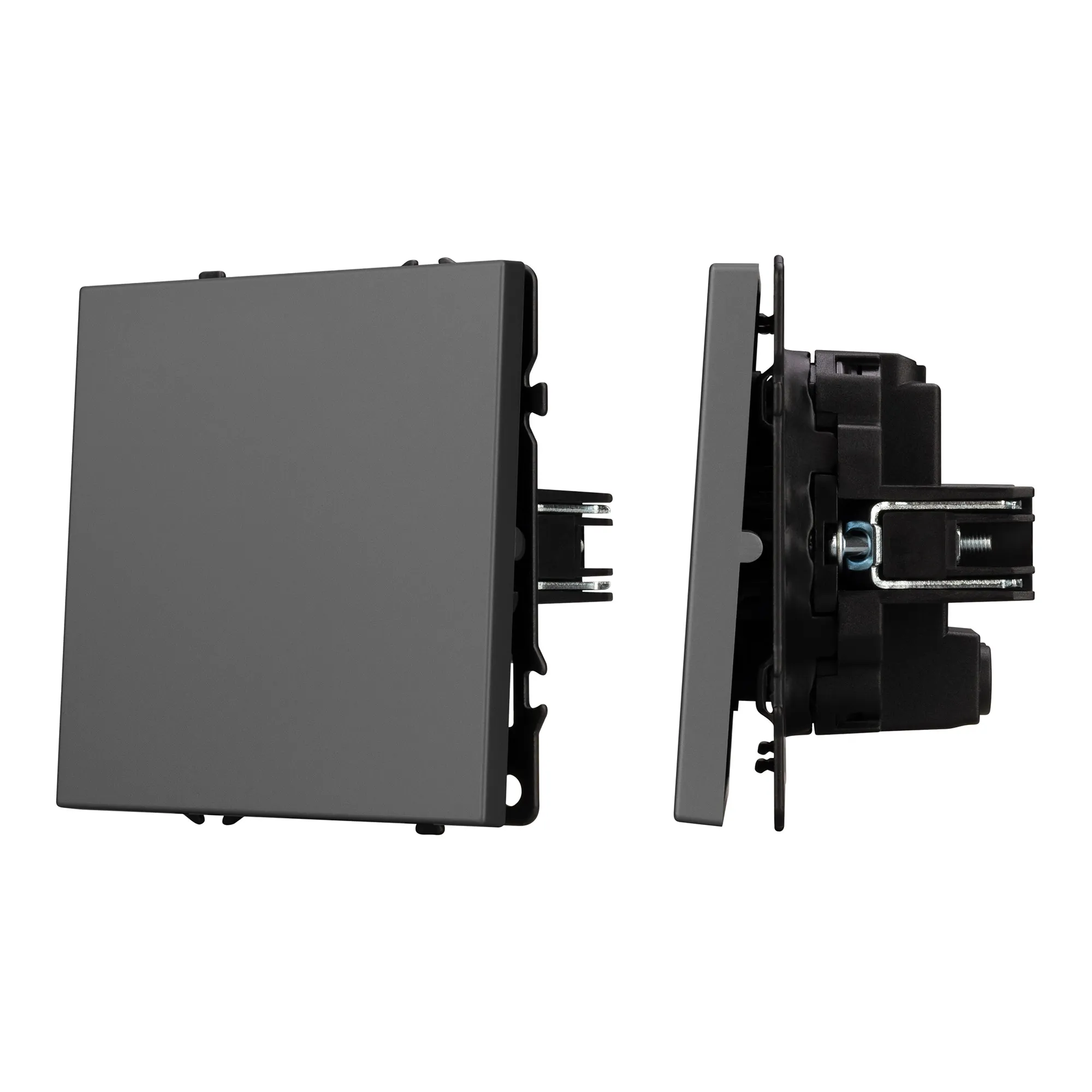 Механизм выключателя одноклавишный перекрёстный SWT-NOBE-MKX1-SFPL-GR (230V, 10A) (Arlight, -)